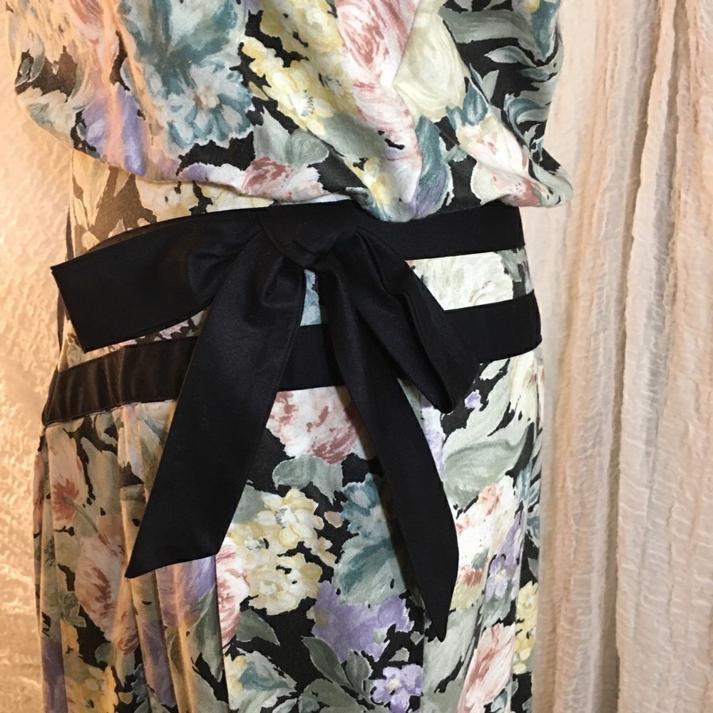 Joann Sparks for Daniel Barrett VTG Floral 80's Dress Size 12 - Picture 5 of 10